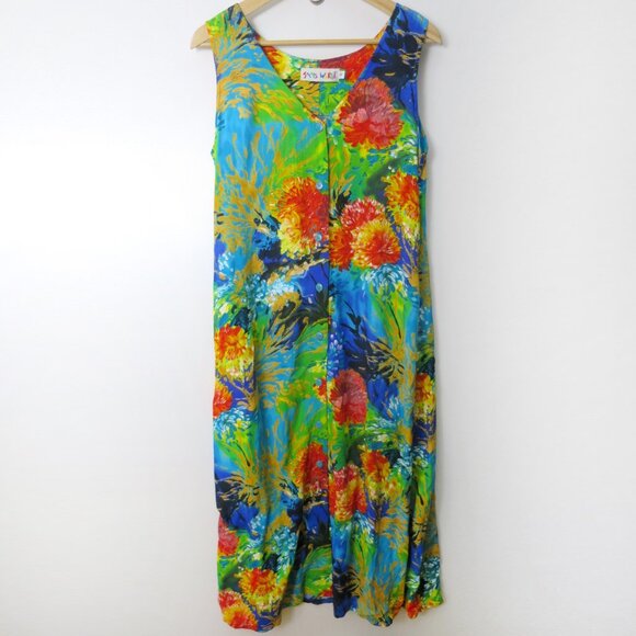 Jams World Button Front Dress 'Sea Life' Print Size S - Picture 1 of 10